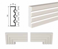 Молдинг LEPNINAPLAST МВ-126/1, 2000*126*30 мм