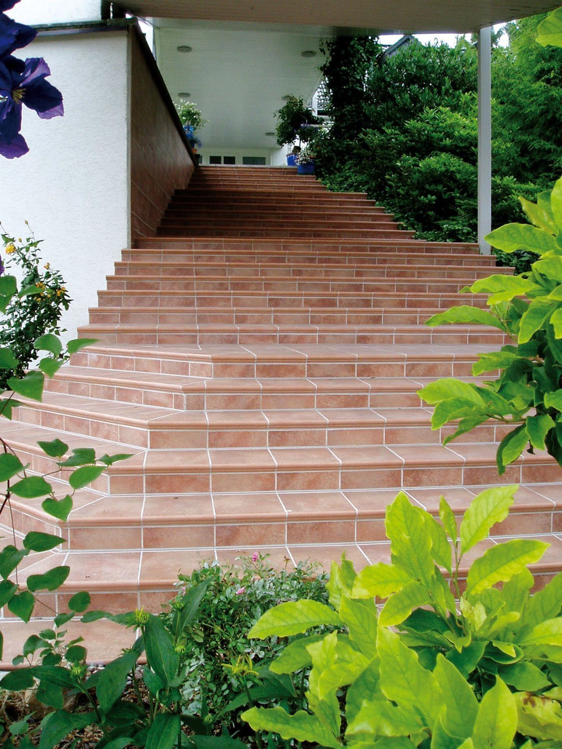 Монтаж клинкерных ступеней и плитки