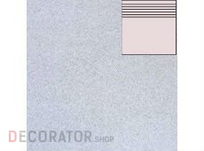 Клинкерная ступень плоская с насечками ABC Trend Rugen-weiss, 300*310*8 мм