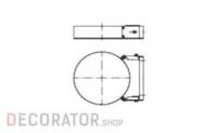 Настенный хомут SCHIEDEL PERMETER 50 раздвижной черный, D 130/230 мм