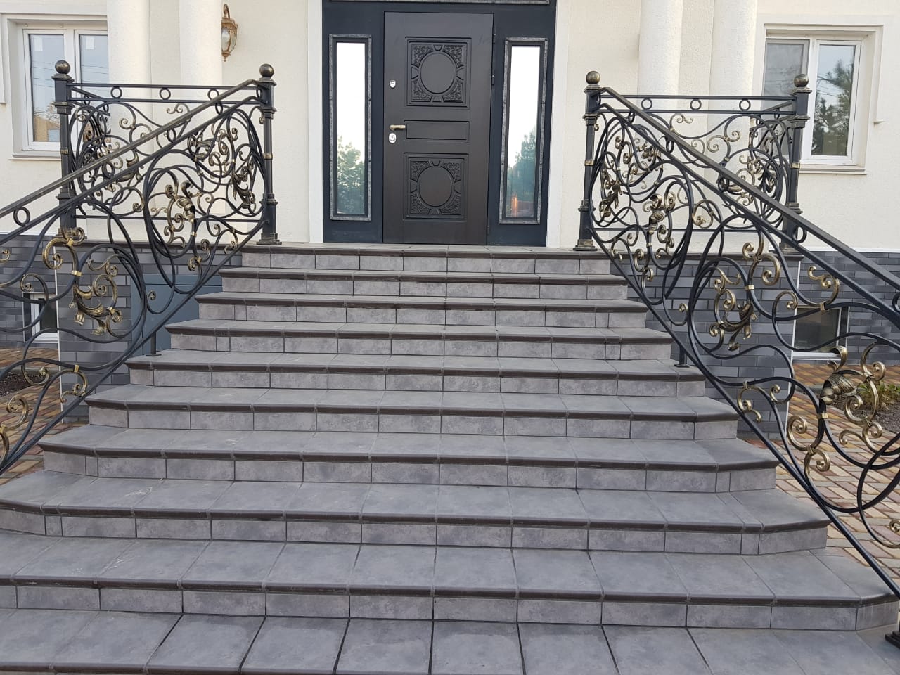 Монтаж клинкерных ступеней и плитки