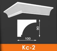 Карниз под кровлю Архитек Кс-2, 1000*90*100 мм