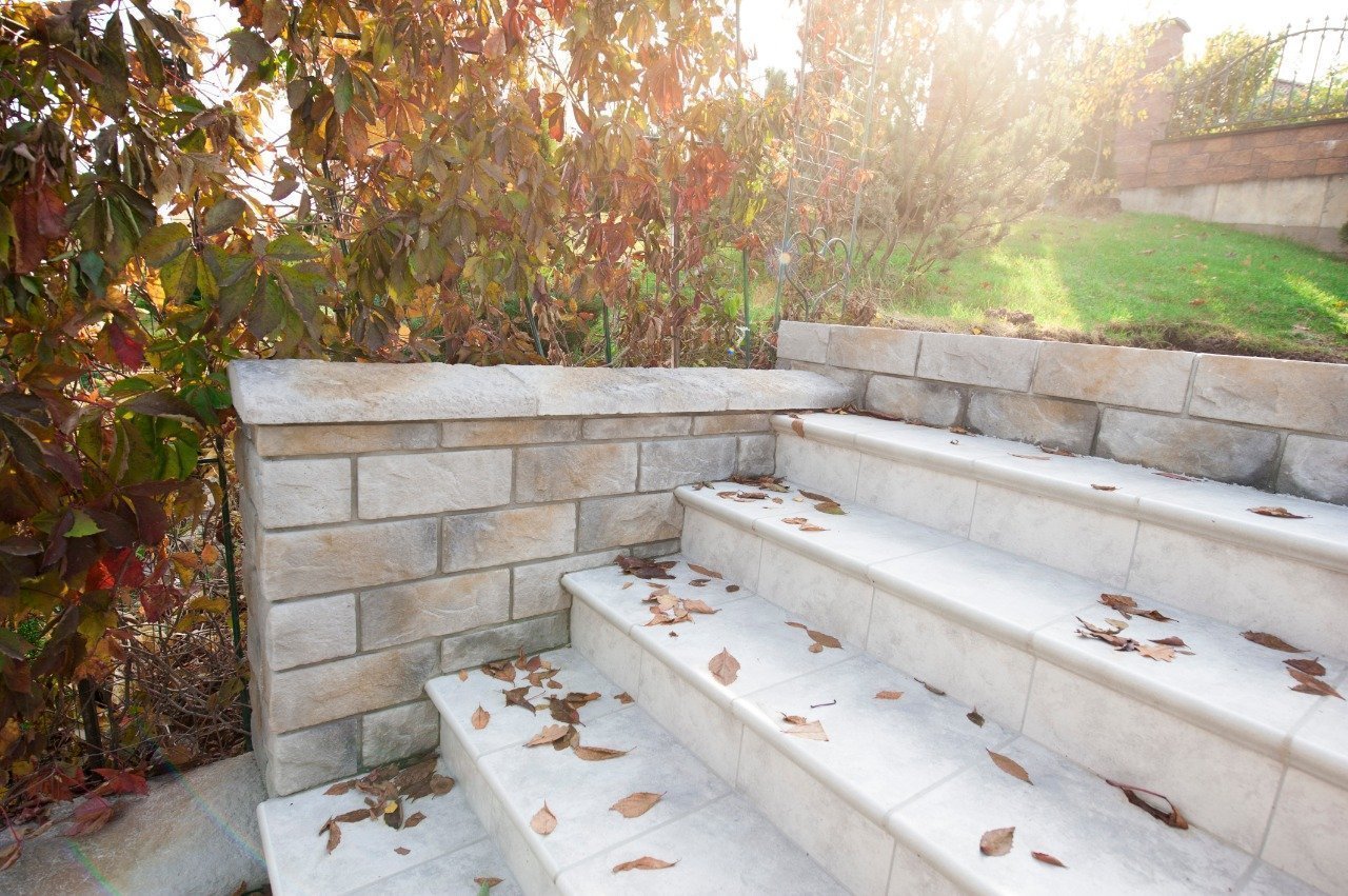 Монтаж клинкерных ступеней и плитки