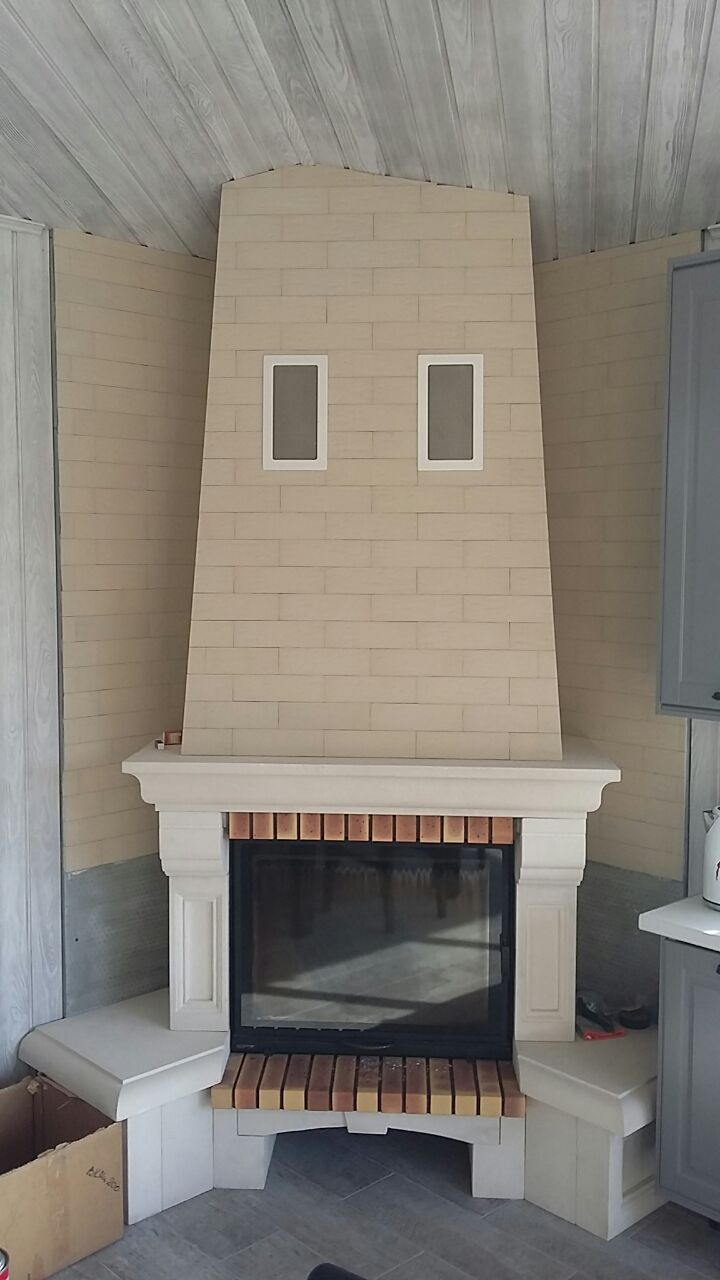 Укладка клинкера и камня в интерьере