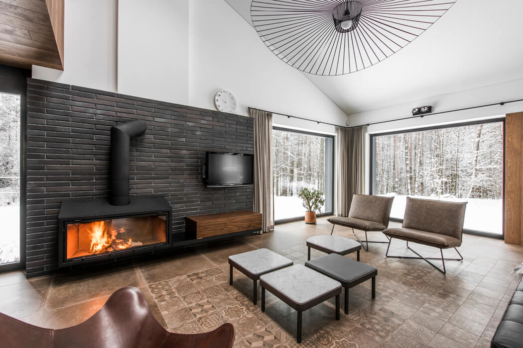 Укладка клинкера и камня в интерьере