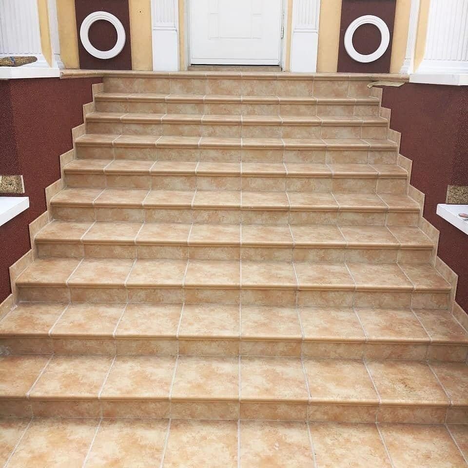 Монтаж клинкерных ступеней и плитки