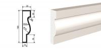 Молдинг LEPNINAPLAST МВ-100/1, 2000*100*25 мм