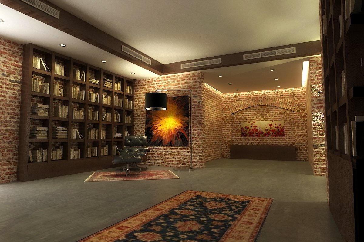 Укладка клинкера и камня в интерьере