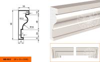 Молдинг LEPNINAPLAST МВ-95/2, 2000*95*35 мм