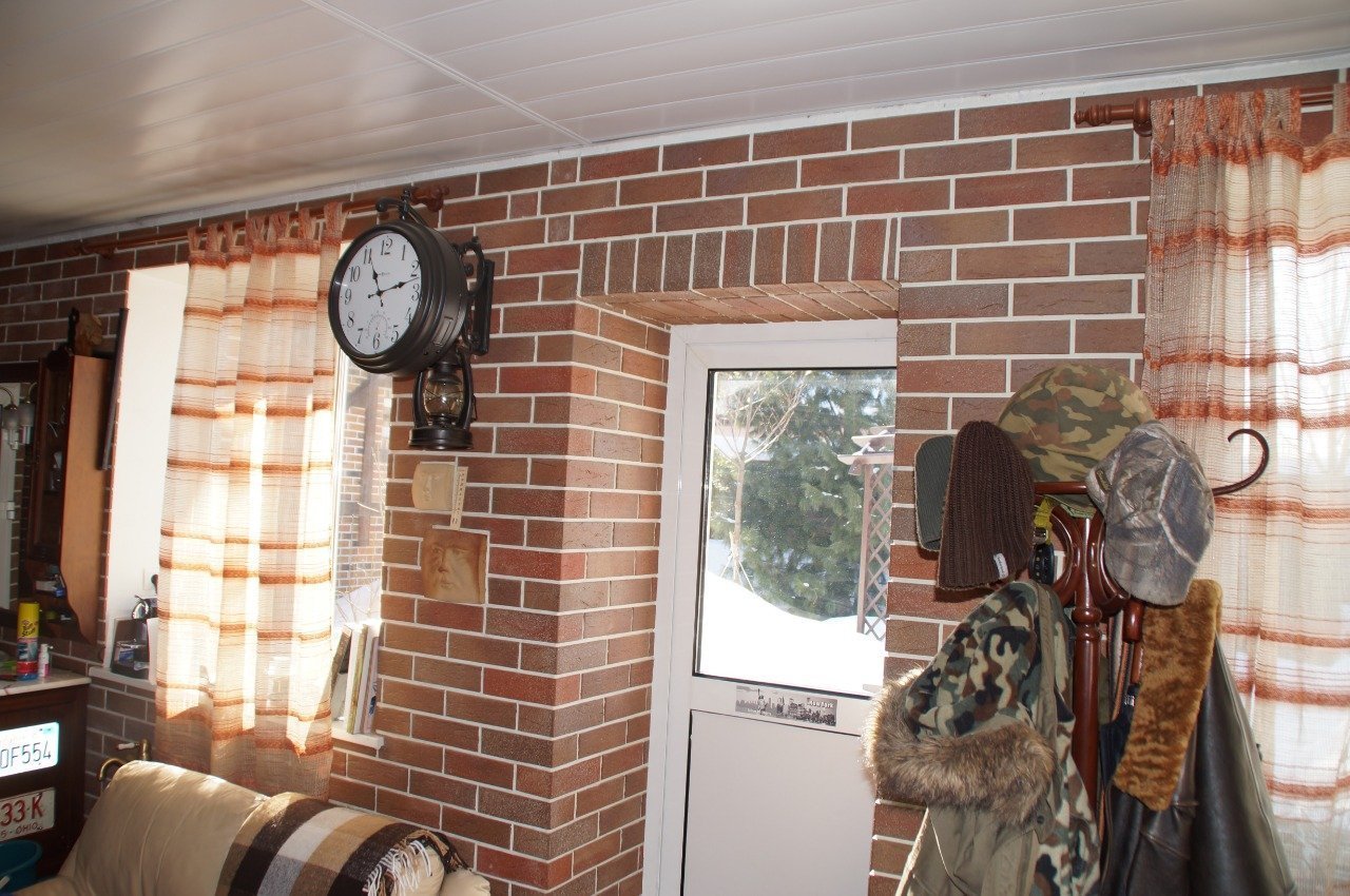 Укладка клинкера и камня в интерьере