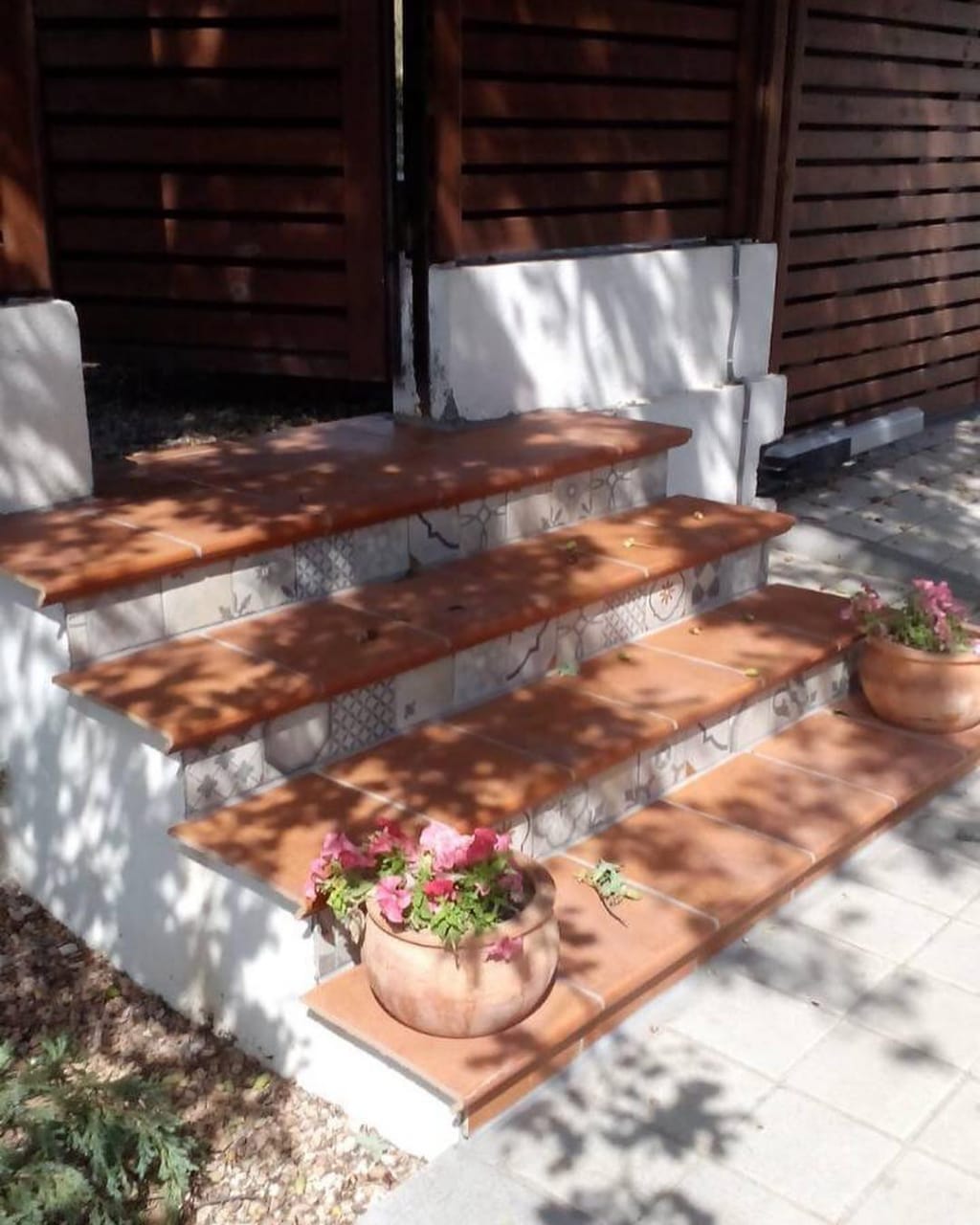 Монтаж клинкерных ступеней и плитки