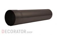 Труба водосточная AQUASYSTEM покрытие PURAL, темно-коричневый RR 32 D 100 мм длина 3 м
