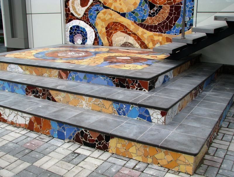 Монтаж клинкерных ступеней и плитки