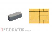 Плитка тротуарная ВЫБОР Паркет 4П.6, гладкая, желтый, 180*60*60 мм