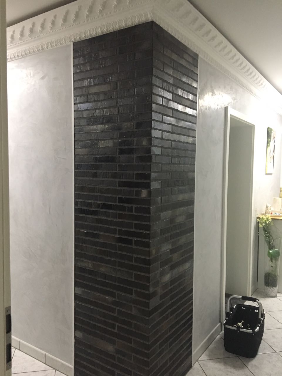 Укладка клинкера и камня в интерьере