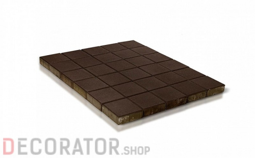 Плитка тротуарная BRAER Лувр коричневый, 200*200*60 мм в Курске