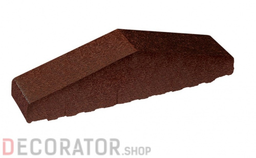 Клинкерный заборный элемент полнотелый KING KLINKER Коричневый глазурованный (02), 310/250*65*78 мм в Курске