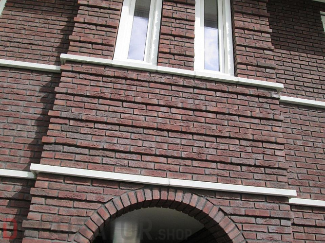 Плитка ручной формовки Terca Blauw-rood Genuanceerd (65mm JACOBEAN BLUE/RED MULTI), 215*65*22 мм