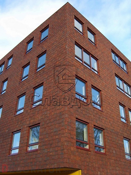 Кирпич ручной формовки ENGELS Blauw paars antiek, 215*100*65 мм