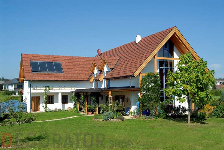 Керамическая черепица рядовая TONDACH Figaro antique engobe