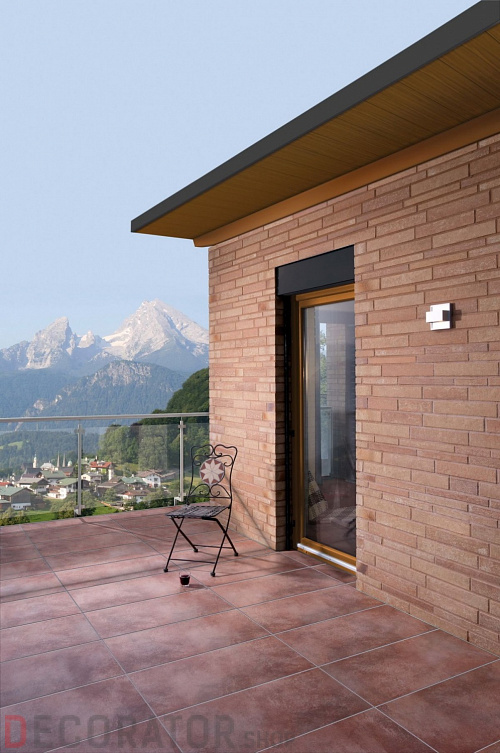 Клинкерная плитка Stroeher Zeitlos 355 sandschmelz рельефная NF14, 240*71*14 мм