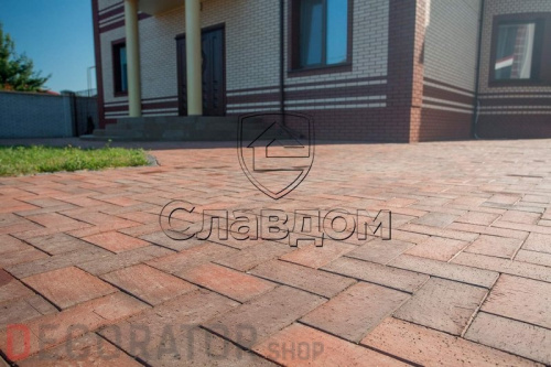Тротуарная клинкерная брусчатка Керамейя БрукКерам Магма Диабаз, 200*100*45 мм в Курске