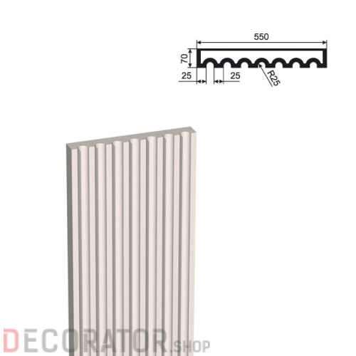 Пилястра LEPNINAPLAST ПЛВ-550/5,2500*70*550 мм в Курске