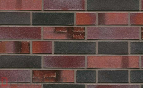 Кирпич клинкерный пустотелый Muhr 29 S Schwarzblau-bunt Spezial гладкий, 240*115*71 мм в Курске