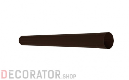 Труба водосточная покрытие PURAL MAT AQUASYSTEM темно-коричневый RR32 D 100 мм длина 1 м в Курске