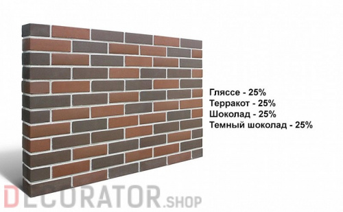 Кирпич лицевой керамический пустотелый КС-Керамик терракот гладкий 250*85*65 мм в Курске