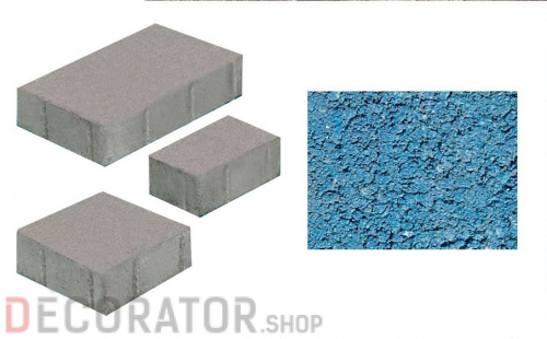 Плитка тротуарная ВЫБОР Старый город 1Ф.8, 260*160/160*160/160*100 мм, гладкая, синий в Курске