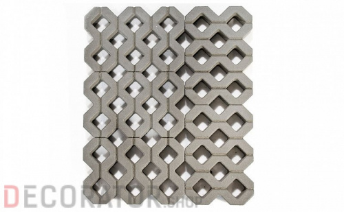 Газонная решетка BRAER Меба серый, 400*600*100 мм в Курске