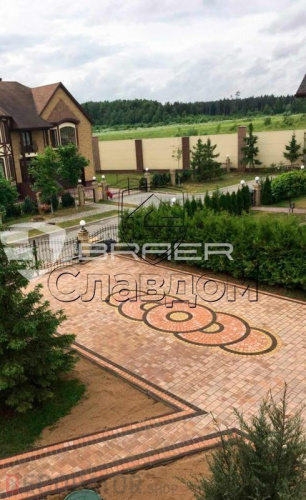 Плитка тротуарная BRAER Классико круговая коралловый, 73*110*115*60 мм в Курске