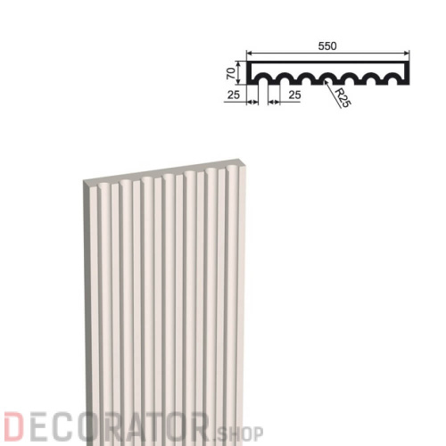 Пилястра LEPNINAPLAST ПЛВ-550/5,2000*70*550 мм в Курске