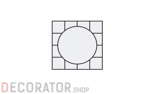 Окантовка для декора Stroeher Keraplatte Roccia 834, растр.25 см в Курске