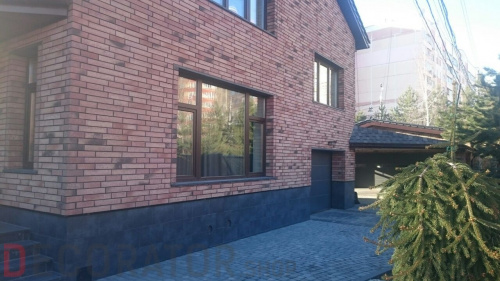 Клинкерная плитка Stroeher Zeitlos 357 backstein рельефная, 400*71*14 мм в Курске