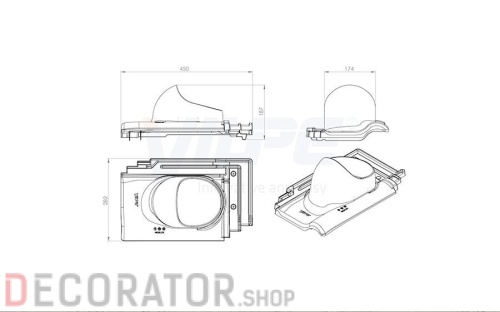 Проходной элемент VILPE RENESANS, черный в Курске