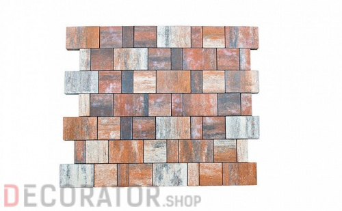 Плитка тротуарная BRAER Старый город Ландхаус Color Mix Койот, 80/160/240*160 мм в Курске