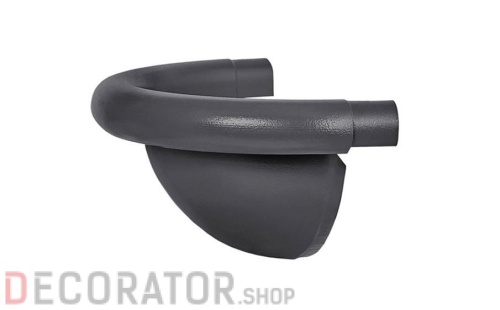 Заглушка желоба полукруглая AQUASYSTEM покрытие PURAL MAT серый RR 23 D 125 мм в Курске