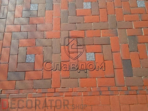 Тротуарная клинкерная брусчатка Керамейя БрукКерам Магма Гранит, 200*100*45 мм в Курске
