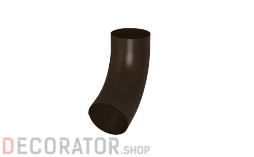 Колено трубы универсальное AQUASYSTEM 72 градуса покрытие PURAL MATT коричневый RR 32 D 90 мм в Курске