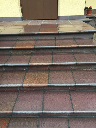 Клинкерная угловая ступень Gres de Breda Lava модель B, 330*330*60 мм в Курске