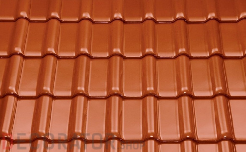 Керамическая рядовая черепица BRAAS Рубин 13V красная осень глазурь в Курске