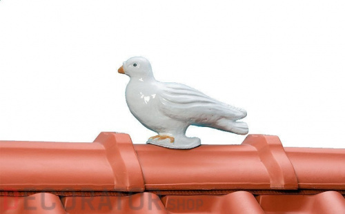 Декоративный элемент BRAAS Голубка, белый, 20 см в Курске
