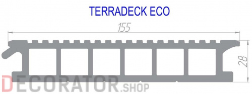 Террасная доска TERRADECK ECO в Курске