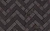 Тротуарная клинкерная брусчатка Westerwaelder WK15GS Schwarz-bunt edelglanz, 240*55*52 мм