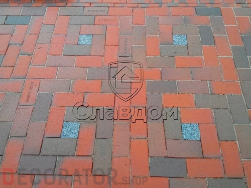 Тротуарная клинкерная брусчатка Керамейя БрукКерам Магма Гранит, 200*100*45 мм в Курске