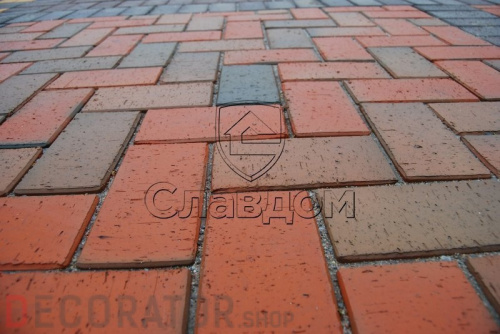Тротуарная клинкерная брусчатка Керамейя БрукКерам Магма Гранит, 200*100*45 мм в Курске
