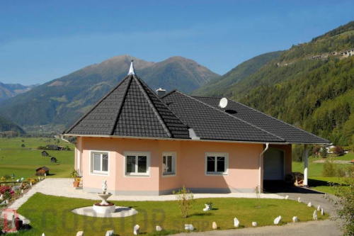 Керамическая черепица рядовая TONDACH Bolero Antracit (anthracite engobe), черный ангоб в Курске