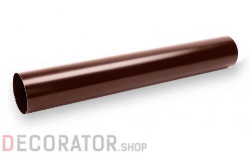 Труба водосточная GALECO сталь темно-коричневый RAL 8019 D 90 мм 3 пог.м в Курске